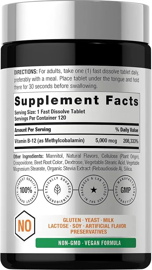Horbaach Metilcobalamina sublingual B-12