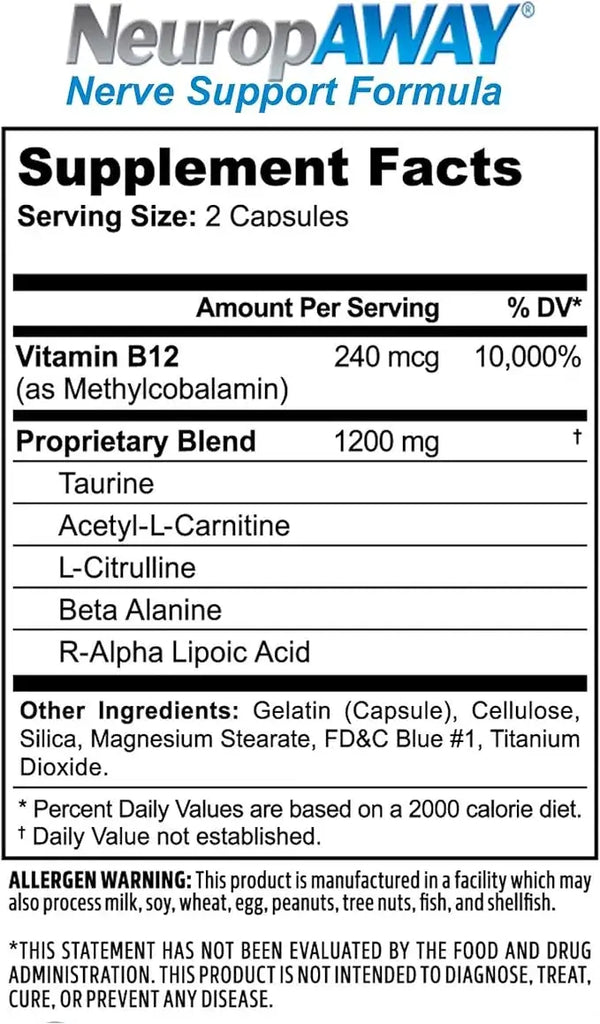 Neurop Away-Occasional Burning Tingling, & Numbness Supprt