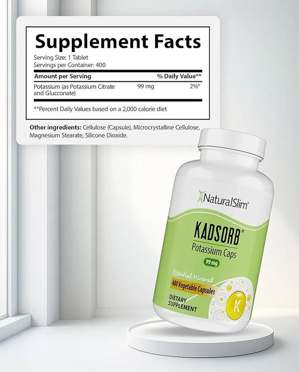 NaturalSlim Kadsorb Potassium Caps