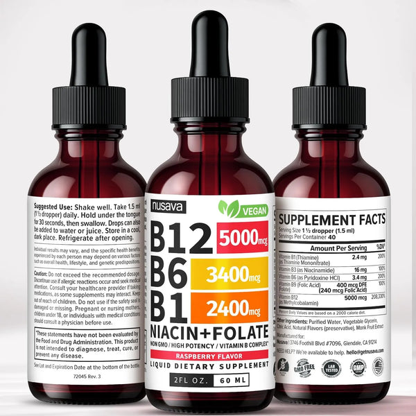 Nusava B12, B6, B1 Niacin+Folate