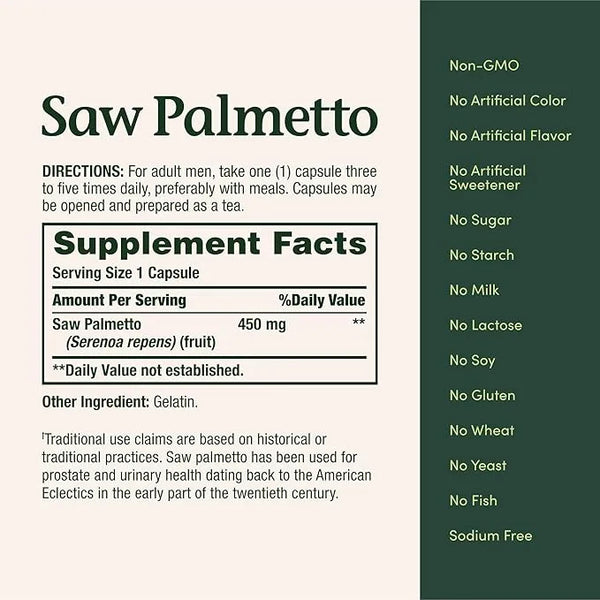 Nature`s Bounty Saw Palmetto