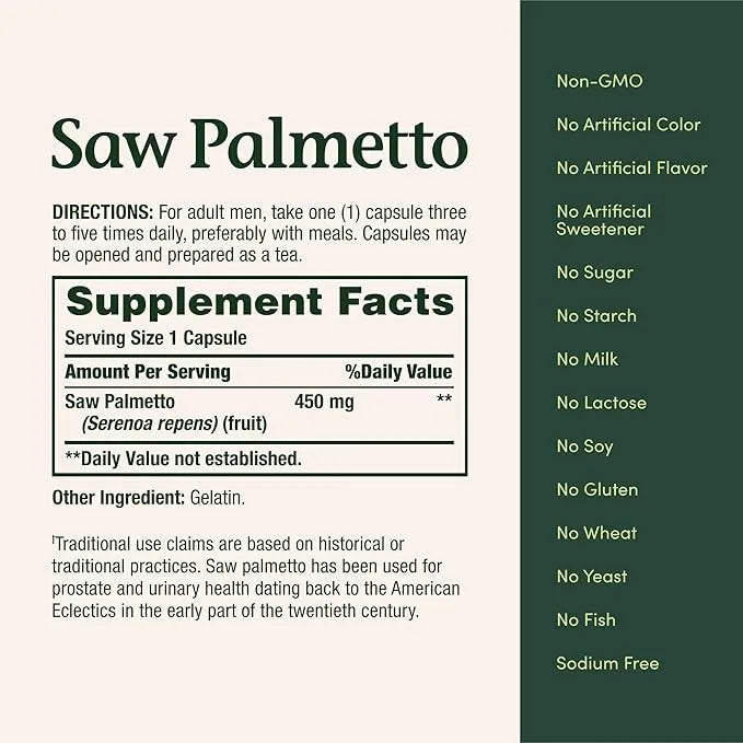 Nature`s Bounty Saw Palmetto