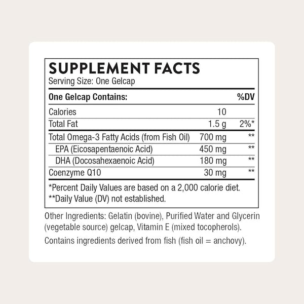 Thorne omega -3 with CoQ10