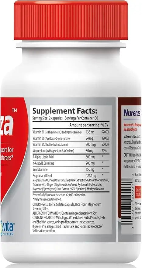 Nurenza Nutritional Support for Neuropathy Sufferers