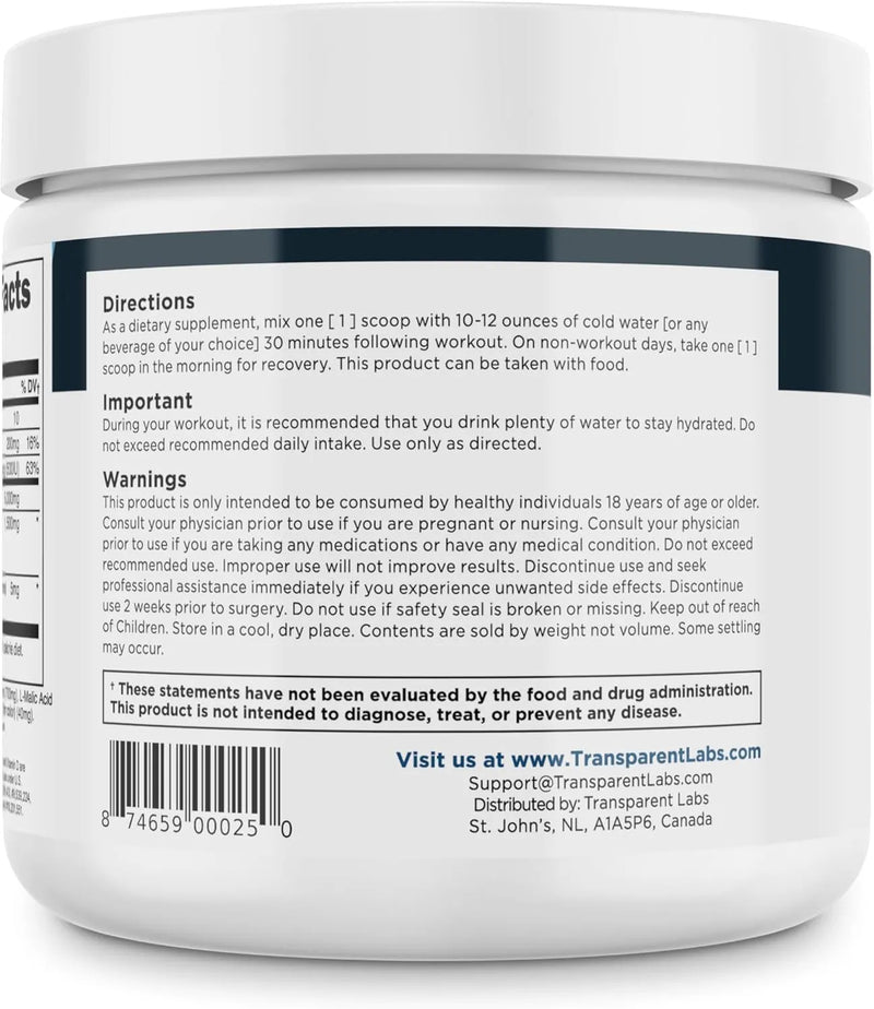 Transparent Labs Creatine HMB