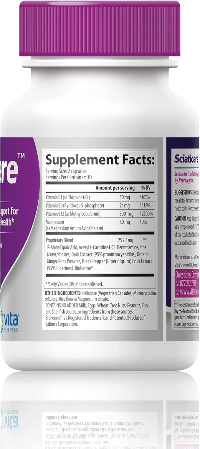 Sciaticare Nutritional Support for Sciatic Nerve Health