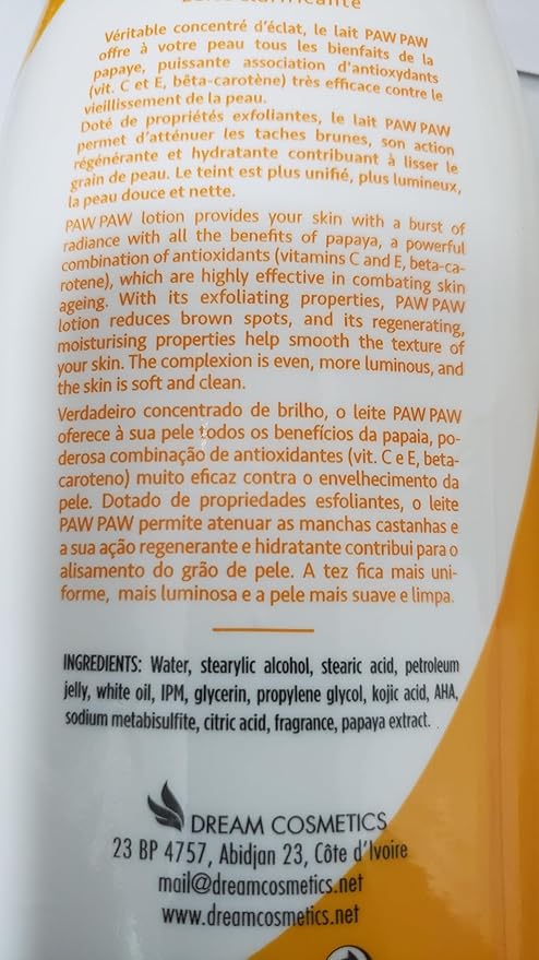 Paw Paw Lait Clarifiant