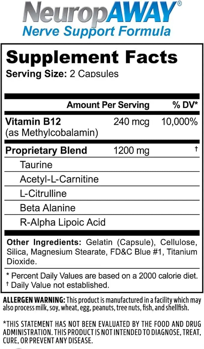 Neurop Away-Occasional Burning Tingling, & Numbness Supprt