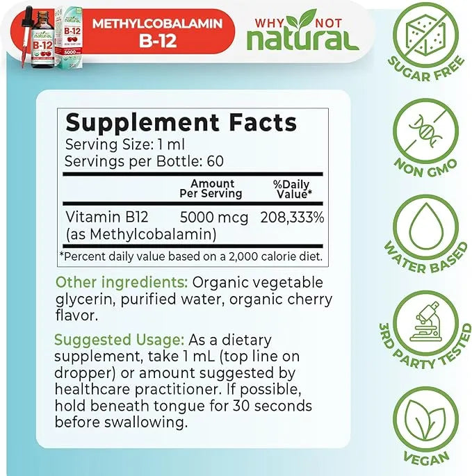 Why not Natural B-12 Metilcobalamina