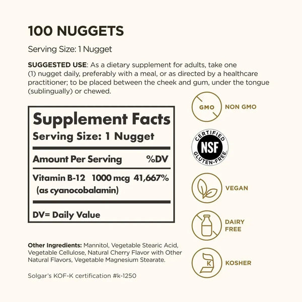 Solgar Vitamin B12 Sublingual
